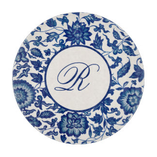 Blauw Chinees snijbord voor sierbloemen Snijplank