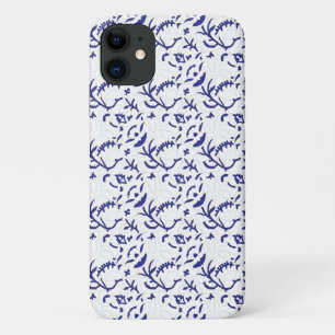 Blauw Chinoiserie Bloem Motief Hoesje