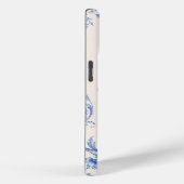 Blauw Chinoiserie Bloemslinger Hoesje (Achterkant / Rechts)