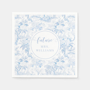 Blauw Chinoiserie Bloemstuk Toekomstige Mrs Bruilo Servet
