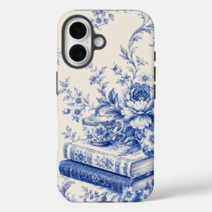 Blauw Chinoiserie Boeken en Thee Hoesje