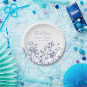 Blauw Chinoiserie Bruidsdouche Bord (Feest)