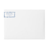 Blauw Chinoiserie Chic Elegant Lady Retouradres (Voorkant)