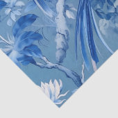 Blauw Chinoiserie Floral weefselpapier Tissuepapier (Detail)