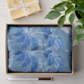 Blauw Chinoiserie Floral weefselpapier Tissuepapier (Geschenk)