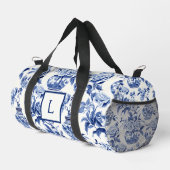 Blauw Chinoiserie Monogram Plunjezak (Rechterhoek)