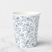 Blauw Chinoiserie Papieren Bekers (Achterkant)