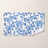 Blauw Chinoiserie Patroon Bad Handdoek (Handdoek)