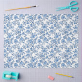 Blauw Chinoiserie Patroon Tissuepapier (Craft)