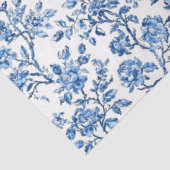 Blauw Chinoiserie Patroon Tissuepapier (Detail)