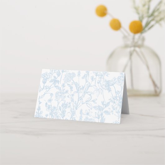 Blauw Chinoiserie plaatskaartjes (Achterkant)