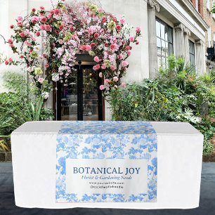 Blauw Chinoiserie Pop-Up Shop Tafelkleed Sign Wandkleed