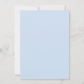 Blauw Chinoiserie Victoriaans Bloemig Bruidsmeisje Kaart (Achterkant)