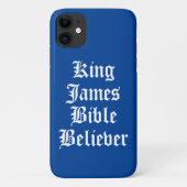 Blauw Christelijk Geloof Koning James Bijbelgelovi Case-Mate iPhone Case (Achterkant)