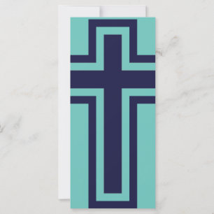 Blauw Christelijk kruis verschillende varianten