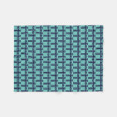 Blauw Christelijk kruis verschillende varianten Fleece Deken (Voorkant (Horizontaal))