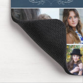 Blauw Christelijk Vers Afstuderen 4 Fotocollage Muismat (Hoek)