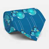 BLAUW CHRISTMAS BALLS VAN SHARON SHARPE STROPDAS (Opgerold)