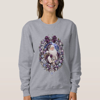 Blauw christmax kerstman T-shirt