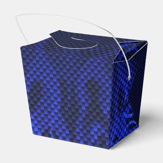 Blauw Chroom zoals Dragon Carbon Fiber Style Bedankdoosjes (Achterkant)