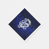 Blauw Chroom zoals Dragon Carbon Fiber Style Servet (Hoek)