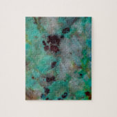 Blauw Chrysocolla Jaspis Legpuzzel (Verticaal)