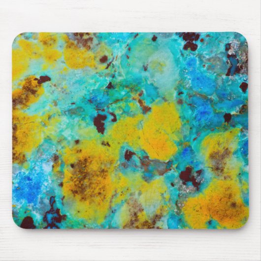 Blauw Chrysocolla Jaspis Muismat (Voorkant)
