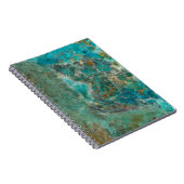 Blauw Chrysocolla Mineraal Steen Notitieboek (Rechterzijde)