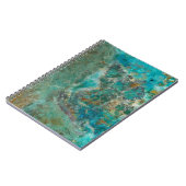 Blauw Chrysocolla Mineraal Steen Notitieboek (Linkerzijde)