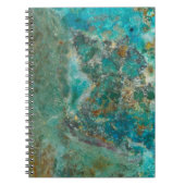 Blauw Chrysocolla Mineraal Steen Notitieboek (Voorkant)