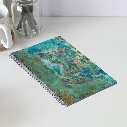 Blauw Chrysocolla Mineraal Steen Notitieboek