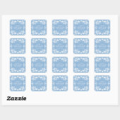 Blauw Cielito Lindo Jongen Baby Shower  Vierkante Sticker