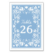 Blauw Cielito Lindo Papel Picado Baby Shower  Kaart (Achterkant)