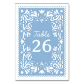 Blauw Cielito Lindo Papel Picado Baby Shower  Kaart (Voorkant)