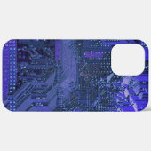 Blauw circuitbord technologie kunst elektronica Case-Mate iPhone case (Achterkant (horizontaal))