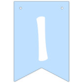 Blauw Circus Baby shower lephant a Boy Vlaggetjes (Derde vlag)