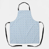 Blauw Cirkel Patroon Schort (Voorkant)