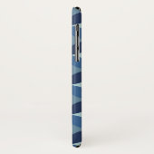 Blauw cirkelpatroon Case-Mate iPhone case (Achterkant/links)