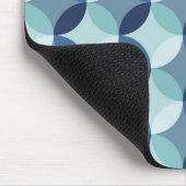 Blauw cirkelpatroon muismat (Hoek)