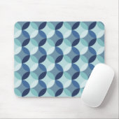 Blauw cirkelpatroon muismat (Met muis)