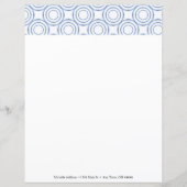 Blauw  cirkelpatroon papier aanpassen (Voorkant)