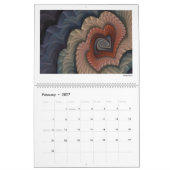 Blauw Collectie Abstracte fractals 2026 Kalender (Feb 2027)