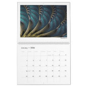 Blauw Collectie Abstracte fractals 2026 Kalender (Jan 2026)