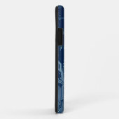 blauw computerpatroon van de elektronische schakel Case-Mate iPhone case (Achterkant/rechts)