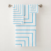 Blauw concentrisch vierkant geometrisch patroon
