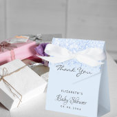 Blauw confetti jongen Baby shower Bedankdoosjes