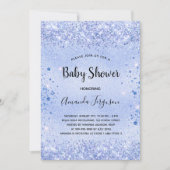 Blauw confetti jongen baby shower kaart (Voorkant)