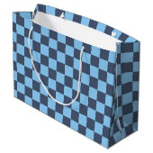 Blauw controlebord groot cadeauzakje (Achterkant Gekanteld)