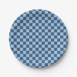 Blauw controlebord papieren bordje