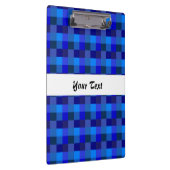 Blauw controlerbordpatroon klembord (Rechts)